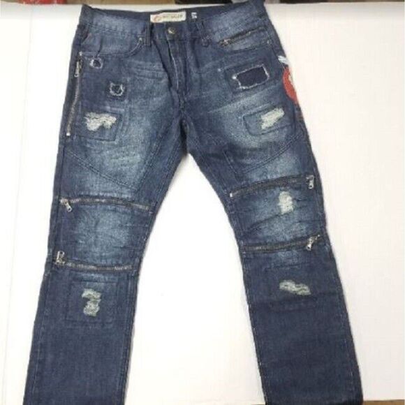 Iro-Ochi NIPPON JEAN - INDIGO AZUL WASH Size 42 x 32 Brand New! - Picture 3 of 4